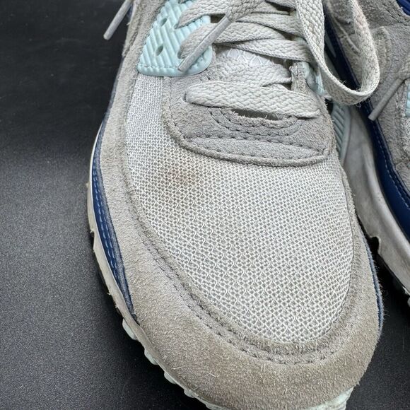 Nike Air Max 90 Pure Platinum White Glacier Blue FN6958-001 Men’s Size 6 EUC - Picture 4 of 8